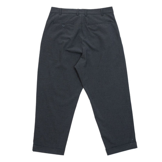 CLUMSY PICTURES VINTAGE 2 PLEATS WOOL PANTS - DARK GRAY