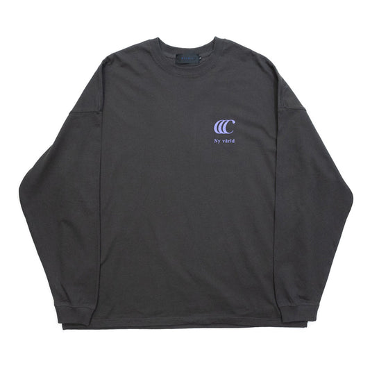 CLUMSY PICTURES LIMITED CCC L/S TEE - SUMI BLACK/PURPLE