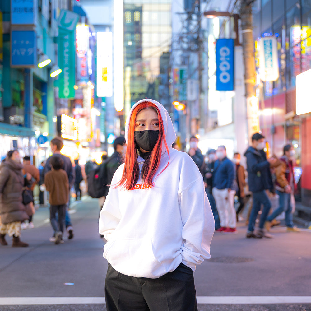 CLUMSY PICTURES GEEK BOY HOODY - CARDINAL