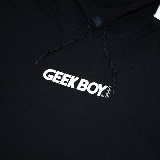 CLUMSY PICTURES GEEK BOY HOODY - BLACK