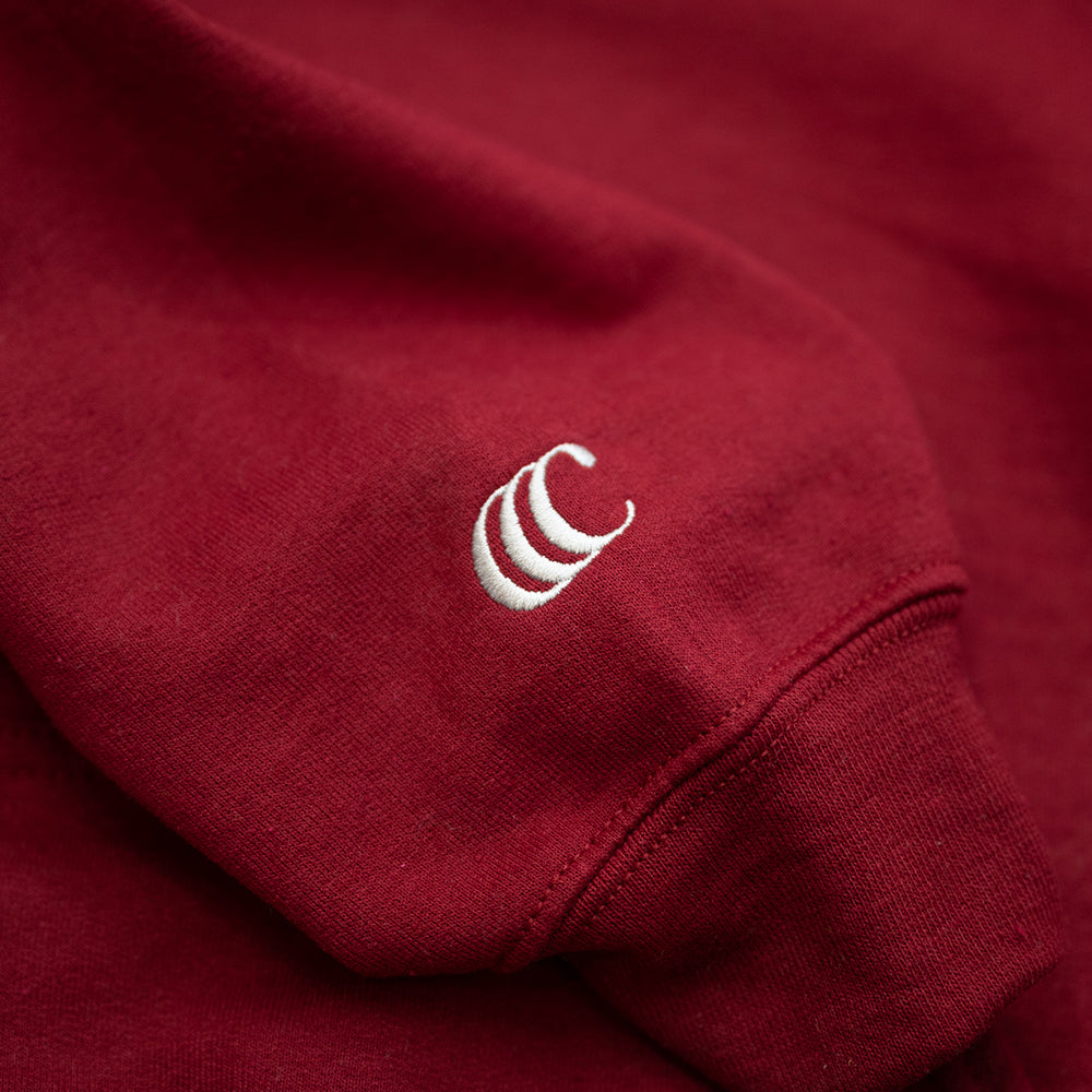 CLUMSY PICTURES GEEK BOY HOODY - CARDINAL
