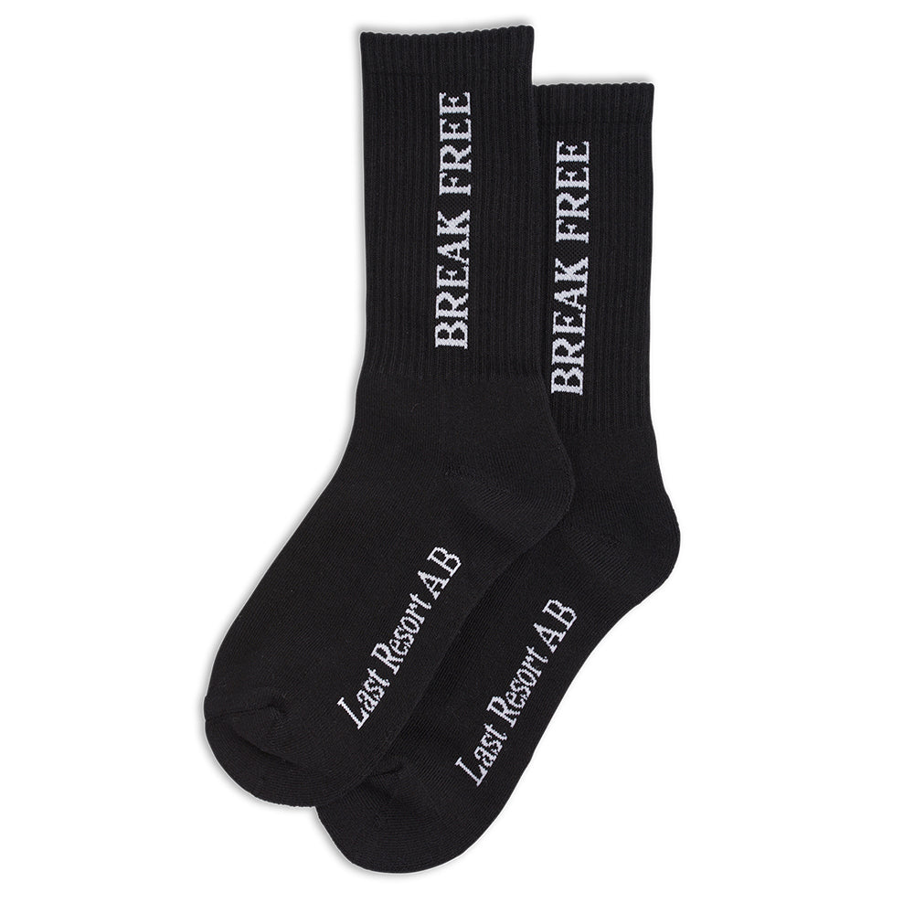 LAST RESORT AB ソックス BREAK FREE SOCK - BLACK