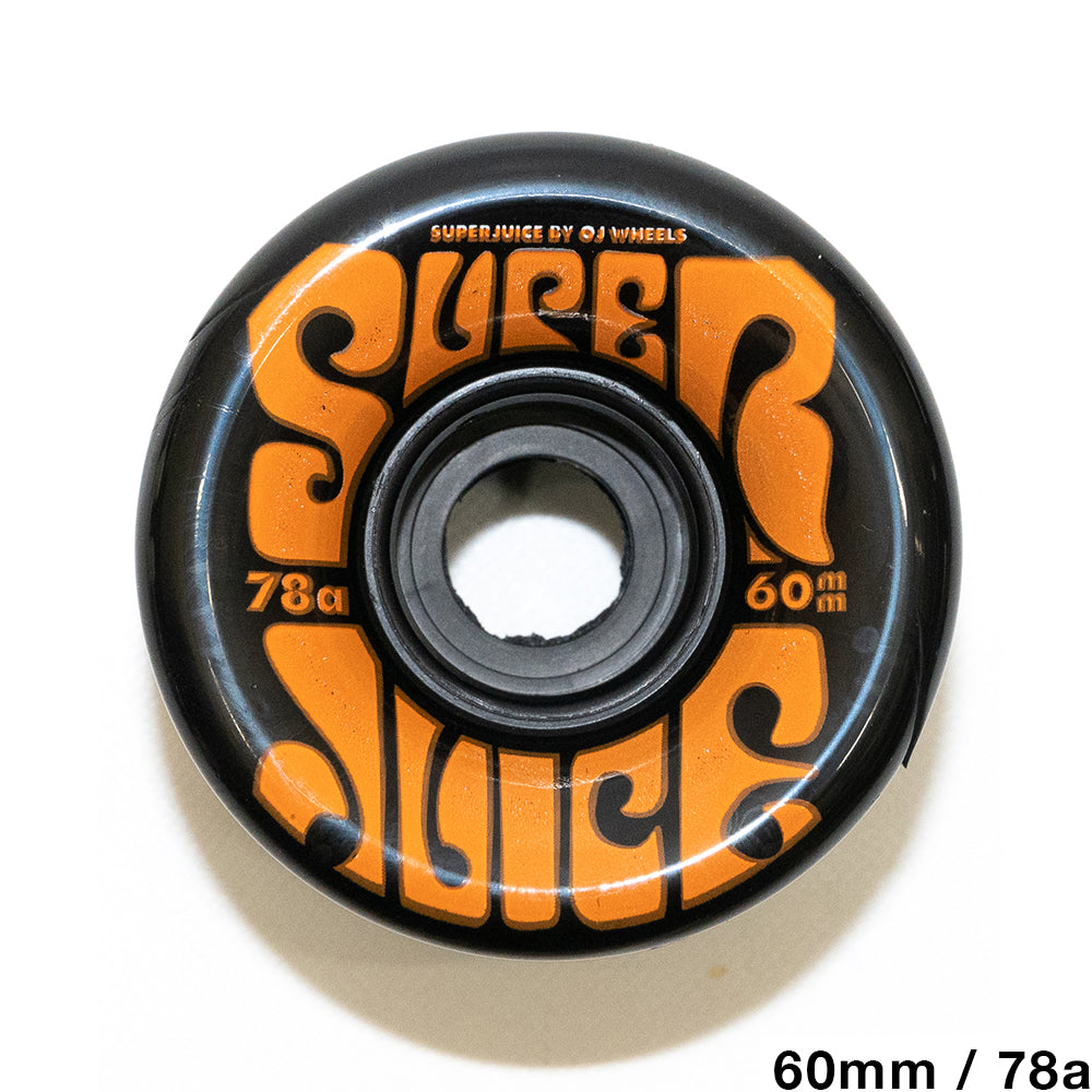 OJ WHEELS クルーザーウィール TEAM SUPER JUICE BLACK - 60MM / 78A