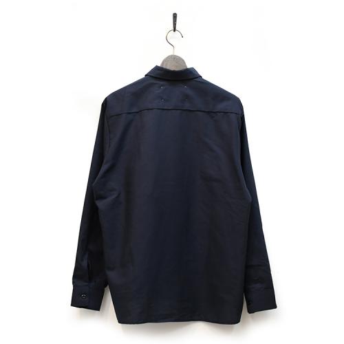 CLUMSY PICTURES X REDKAP CUTOFF L/S SHIRTS - NAVY