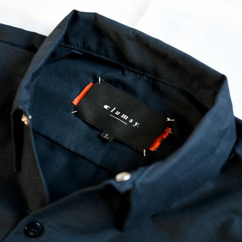CLUMSY PICTURES X REDKAP CUTOFF L/S SHIRTS - NAVY