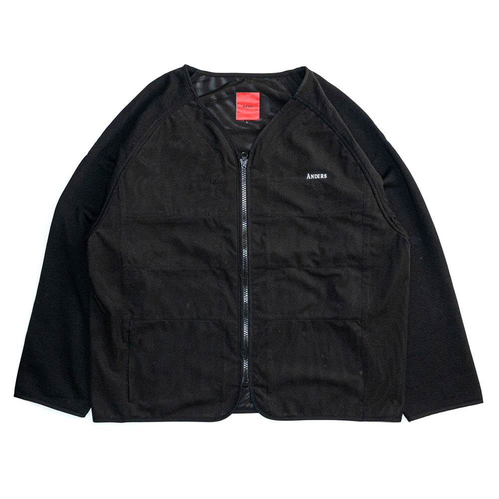 【MASTERED掲載】 Anders™ ジャケット MIL CARDIGAN - BLACK