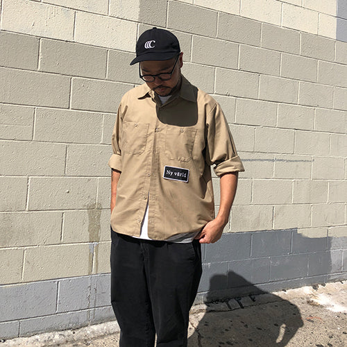 CLUMSY PICTURES X REDKAP CUTOFF L/S SHIRTS - NAVY