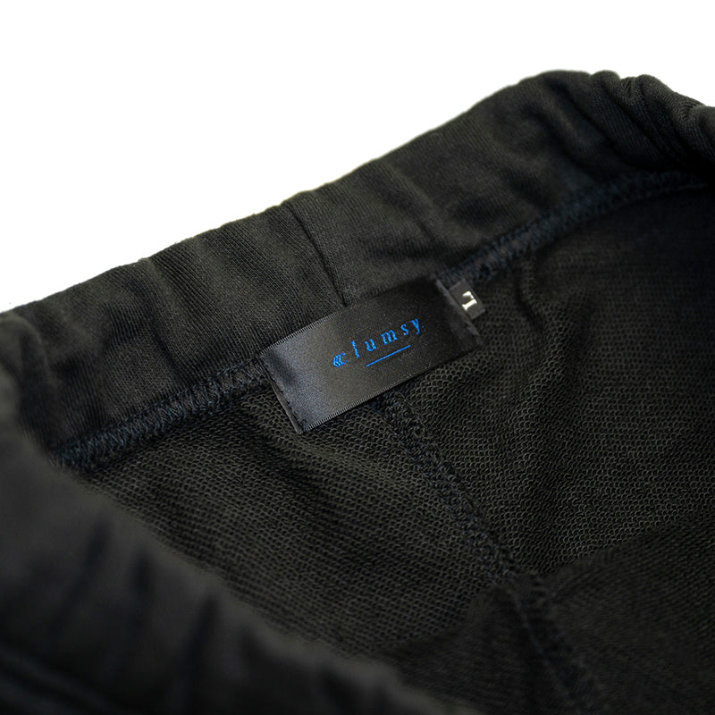 CLUMSY PICTURES COLLEGE SWEAT PANTS - BLACK