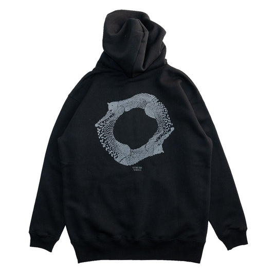 STRUSH パーカー PANTHER HOODY (ART BY GURU KATO) - BLACK