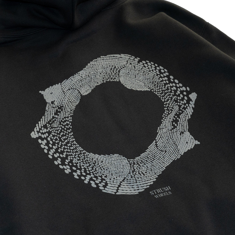 STRUSH PANTHER HOODY - BLACK