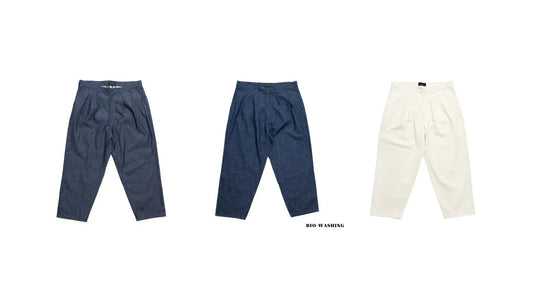 あのパンツをデニム生地で再構築しました | 2 PLEATS WIDE DENIM SLACKS