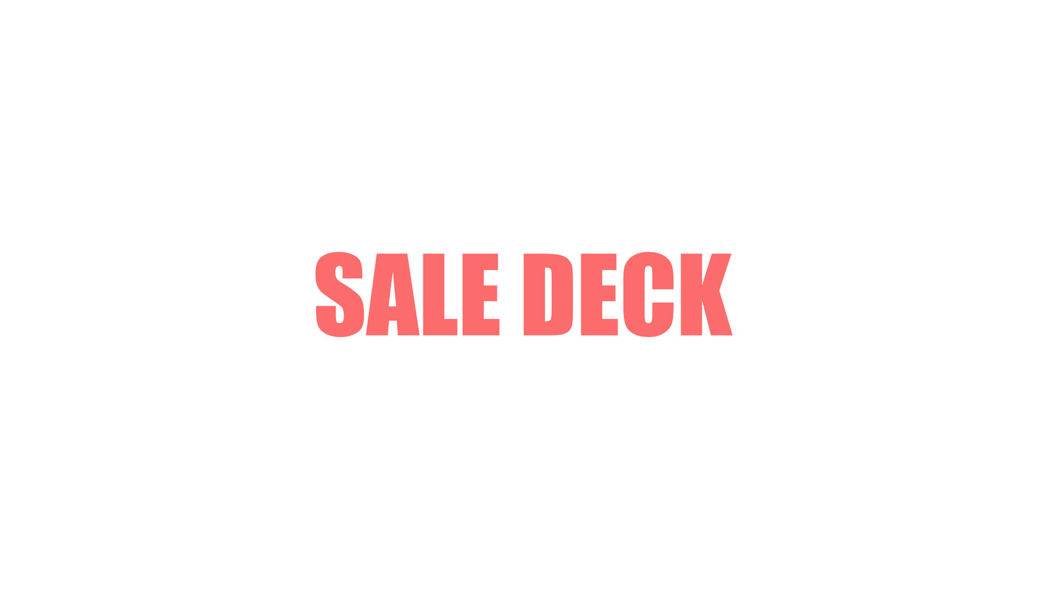 SALE DECK