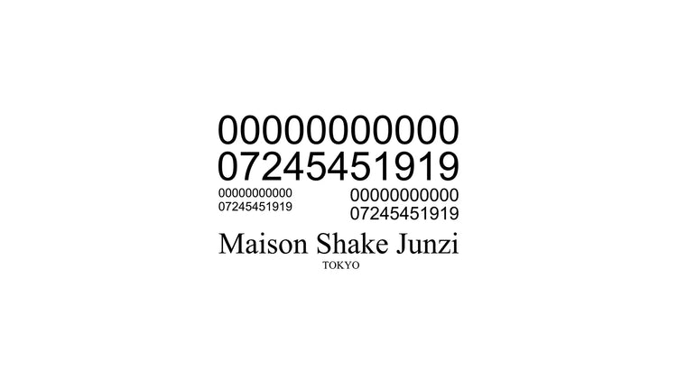 MAISON SHAKE JUNZI