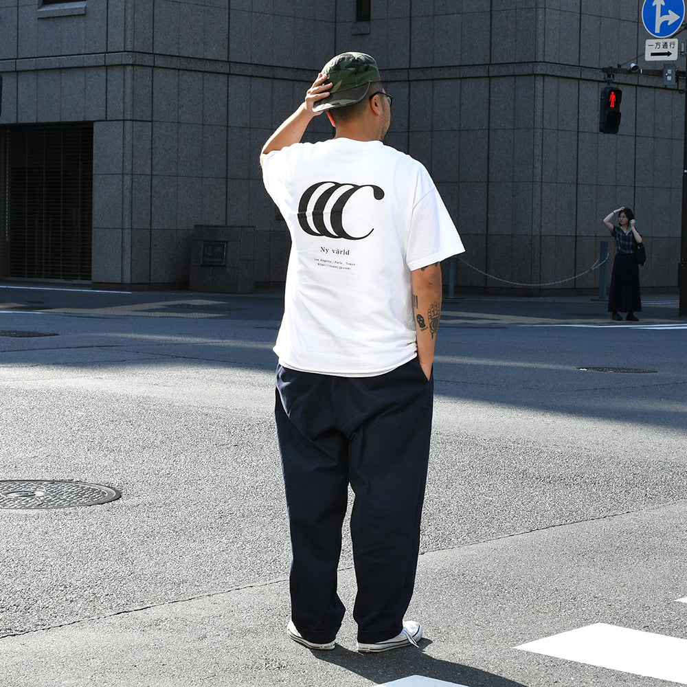 clumsy. PICTURES / LIMITED CCC S/S WIDE TEE - BLACK/TRUE YELLOW