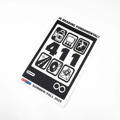 限定リリースされた「411VM 復刻コレクション」のZINE「OUR STORY ZINE」の裏表紙の写真