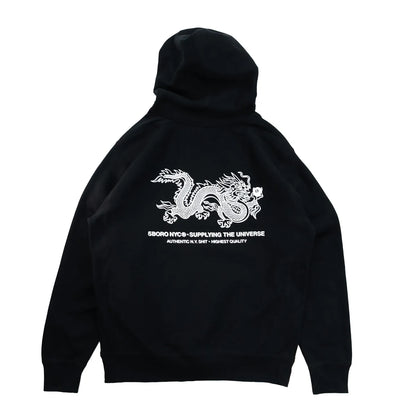 5BORO 5BALL DRAGON PULLOVER HOODIE - BLACK