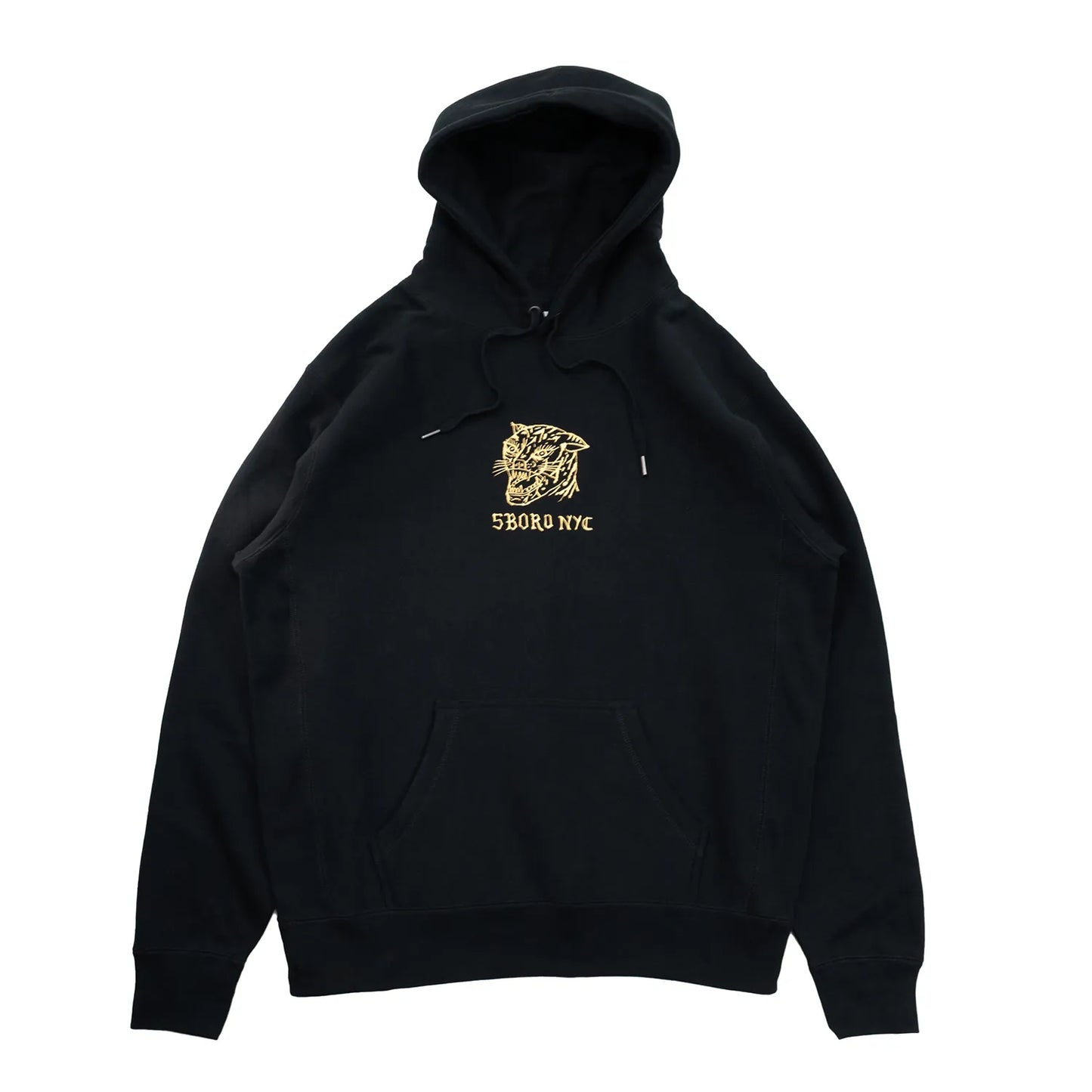 5BORO DEMON CAT PULLOVER HOODIE - BLACK