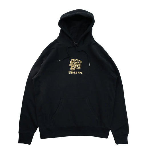 5BORO DEMON CAT PULLOVER HOODIE - BLACK