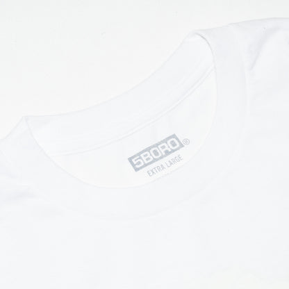 5BORO / 5B X SP-ONE CRACLE S/S TEE - WHITE/HIGH LIGHTER YELLOW (DEAD STOCK)