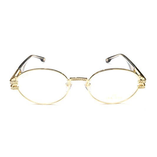 9FIVE / LOTUS BLACK ＆ 24K GOLD CLEAR LENS SUNGLASSES
