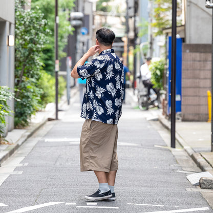 SUN SURF / DUKE KAHANAMOKU SPECIAL EDITION “DUKE'S PINEAPPLE” (SHORT SLEEVE)  - NAVY
