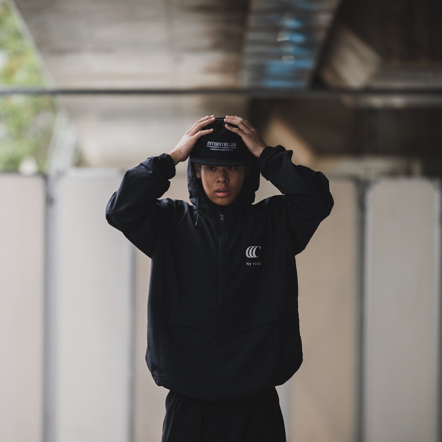 CLUMSY PICTURES FUBAR ANORAK JACKET - BLACK