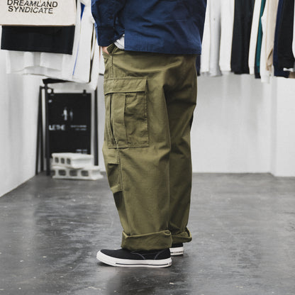 BUZZ RICKSON'S M-1951 FIELD SHELL TROUSERS SHORT LENGTH - OLIVE DRAB (BR41962)