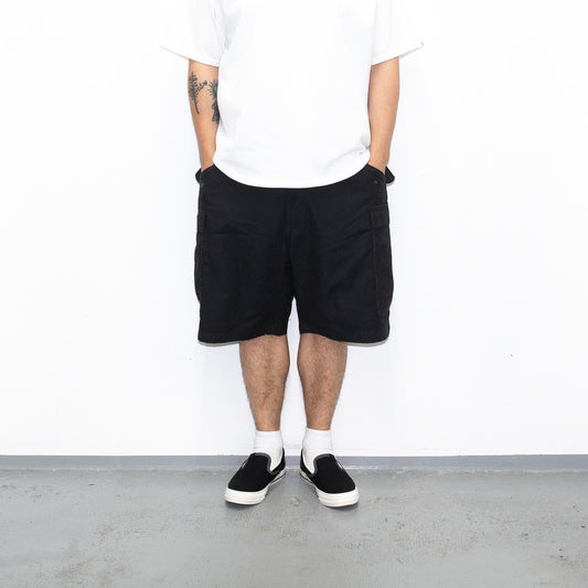 PRIME M-65 REMAKE CARGO SHORTS - BLACK