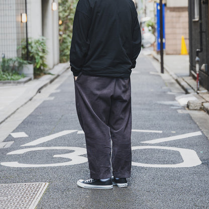 CLUMSY PICTURES 2 PLEATS EASY TRAD CORD - NAVY