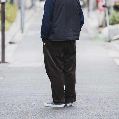 CLUMSY PICTURES 2 PLEATS EASY TRAD CORD - NAVY