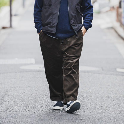 CLUMSY PICTURES 2 PLEATS EASY TRAD CORD - NAVY