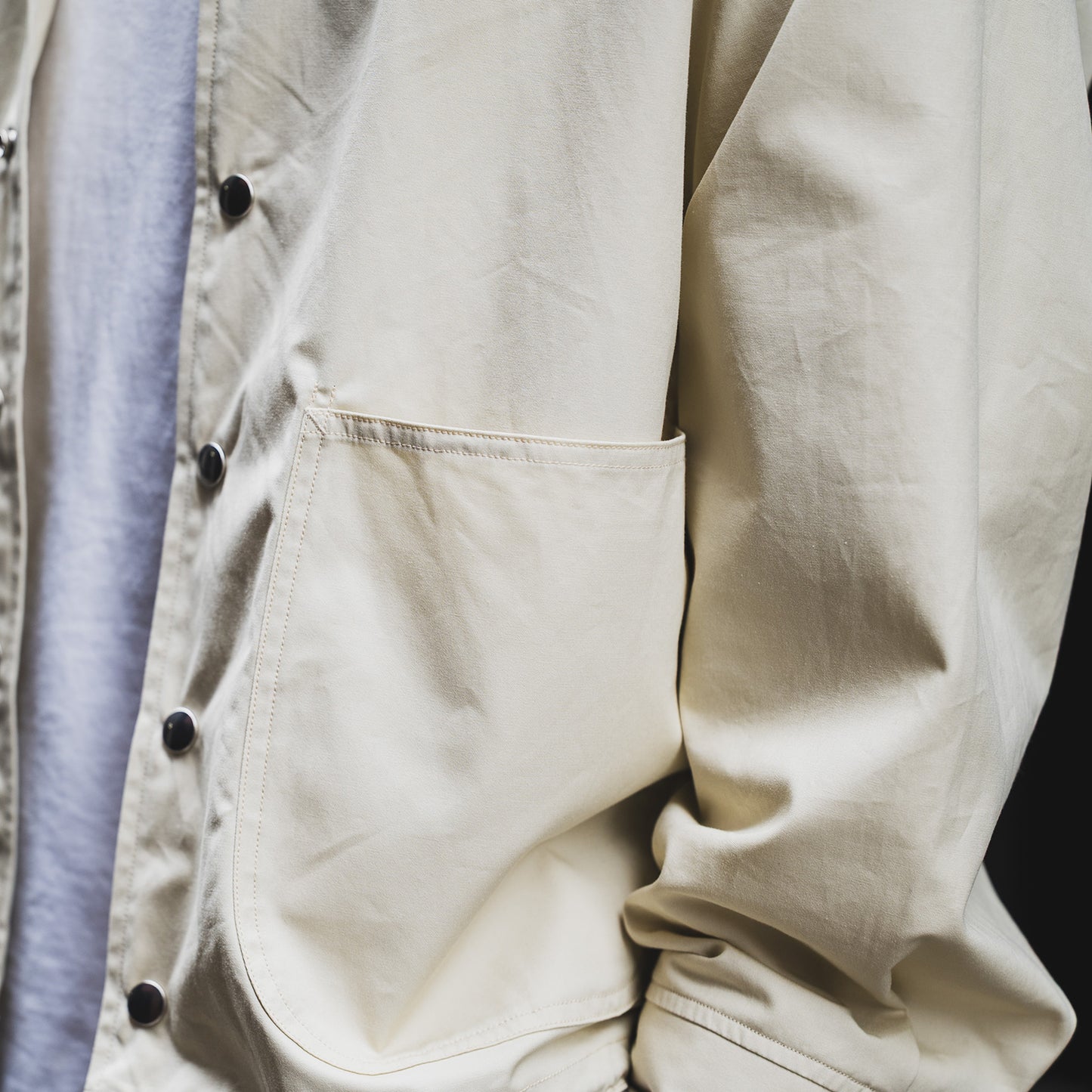 MODUCT POPLIN JACKET - OFF WHITE（MO15871）