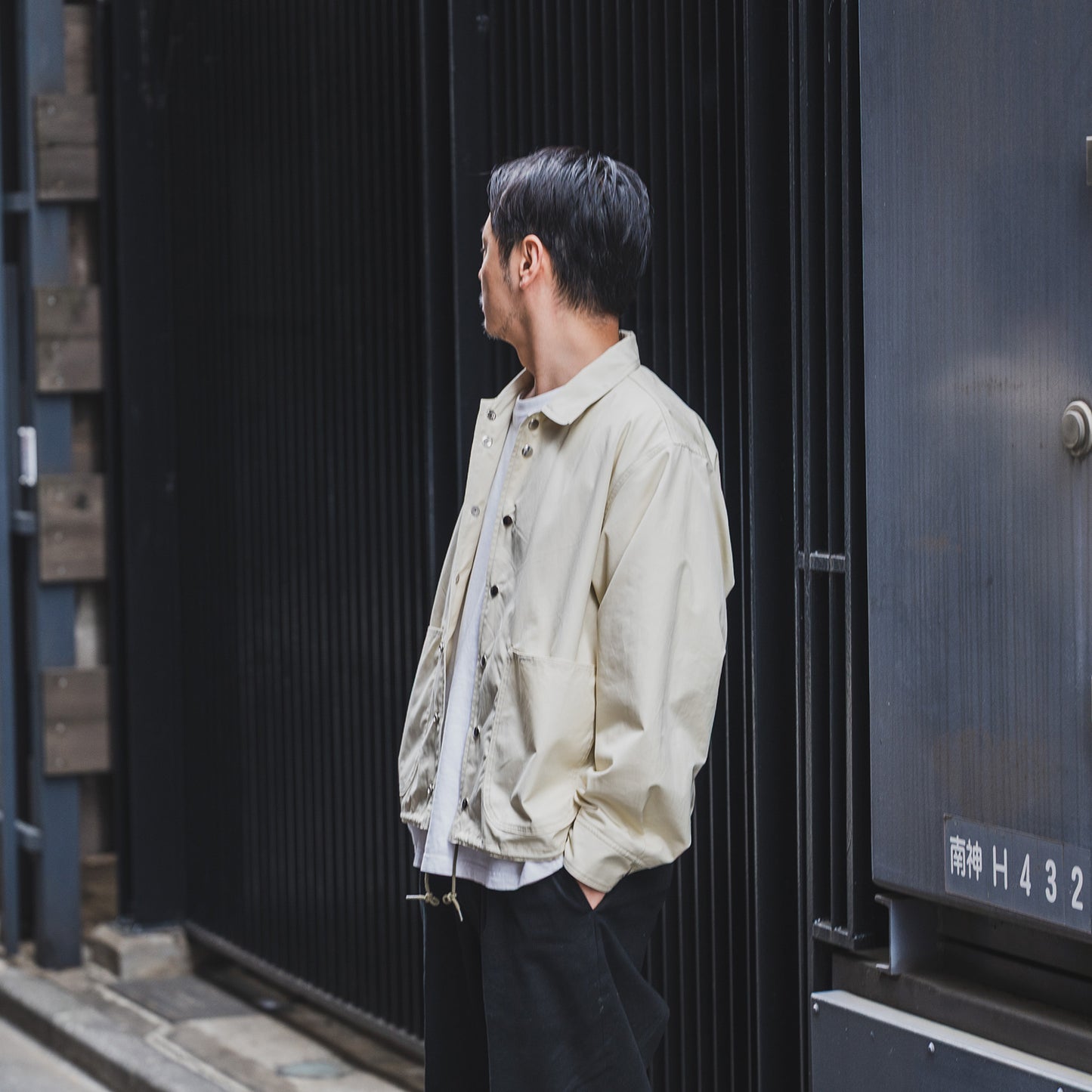 MODUCT POPLIN JACKET - OFF WHITE（MO15871）