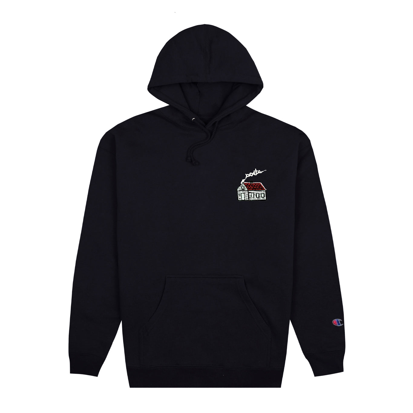 POETS HOME HOODIE - BLACK