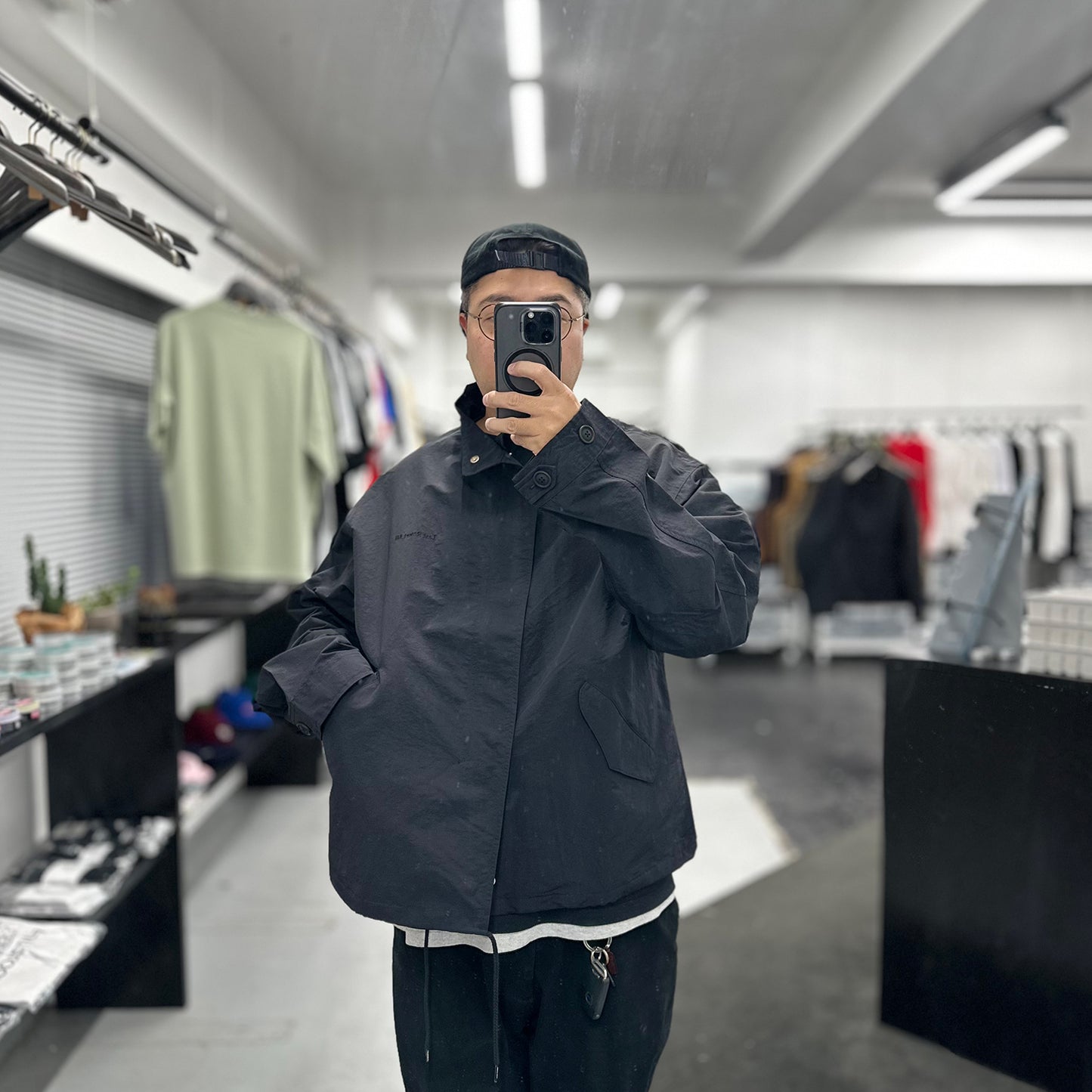 LAST RESORT AB CROPPED JACKET - BLACK