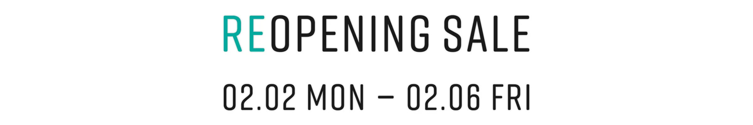 2F REOPEN SALE