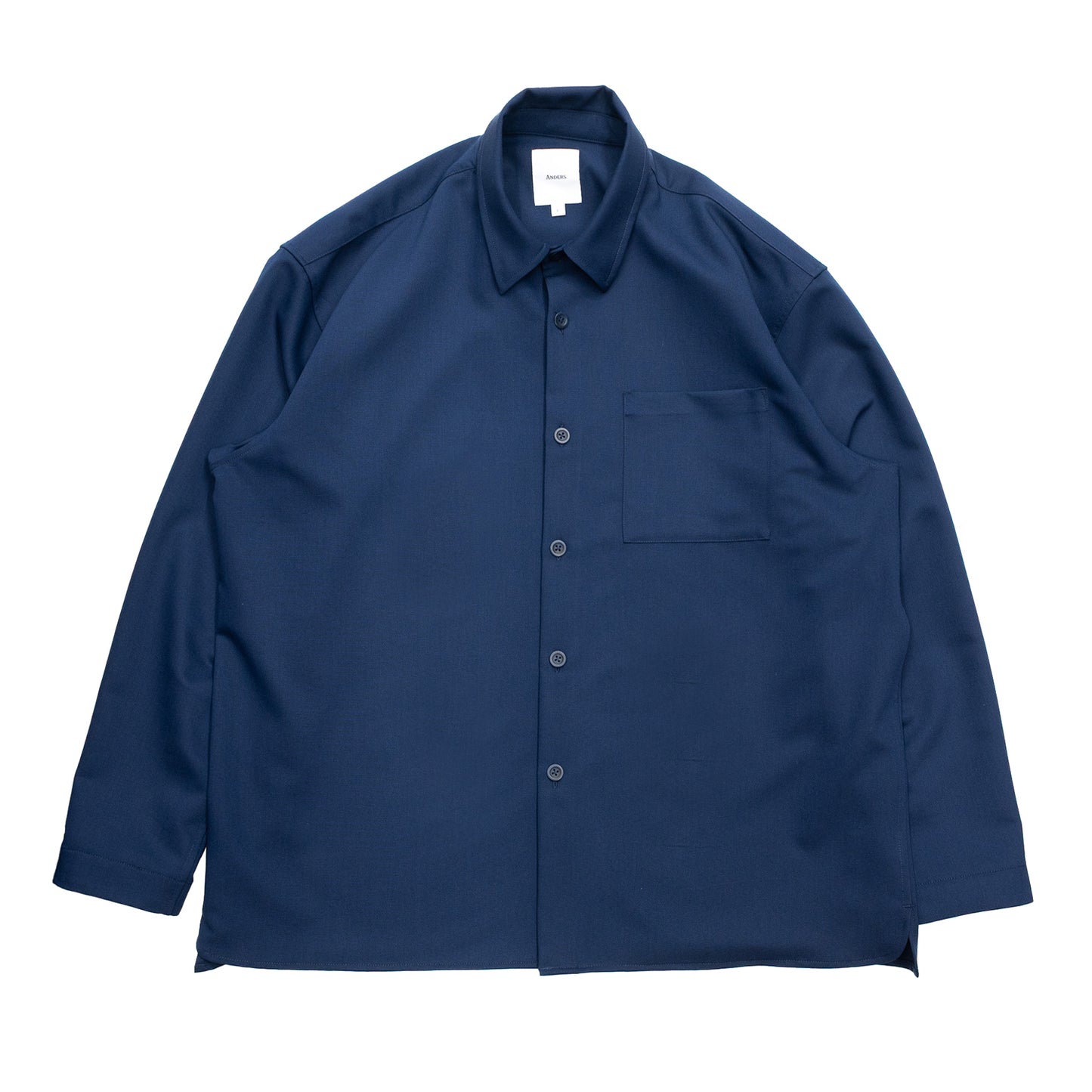 Anders™ WIDE DRAPE L/S SHIRTS - DARK NAVY