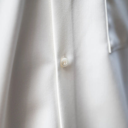 Anders™ / WIDE DRAPE S/S SHIRTS - PEARL WHITE