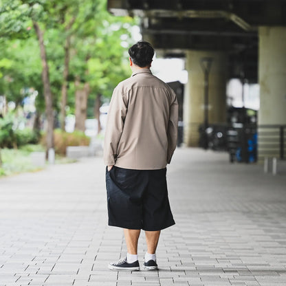Anders™ / WIDE DRAPE L/S SHIRTS - DARK NAVY