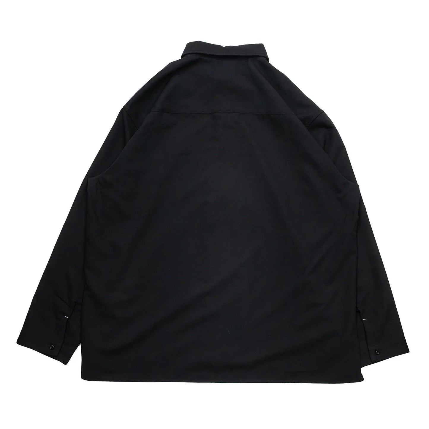 Anders™ / WIDE DRAPE L/S SHIRTS - BLACK