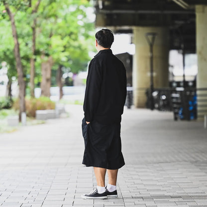 Anders™ / WIDE DRAPE L/S SHIRTS - DARK NAVY