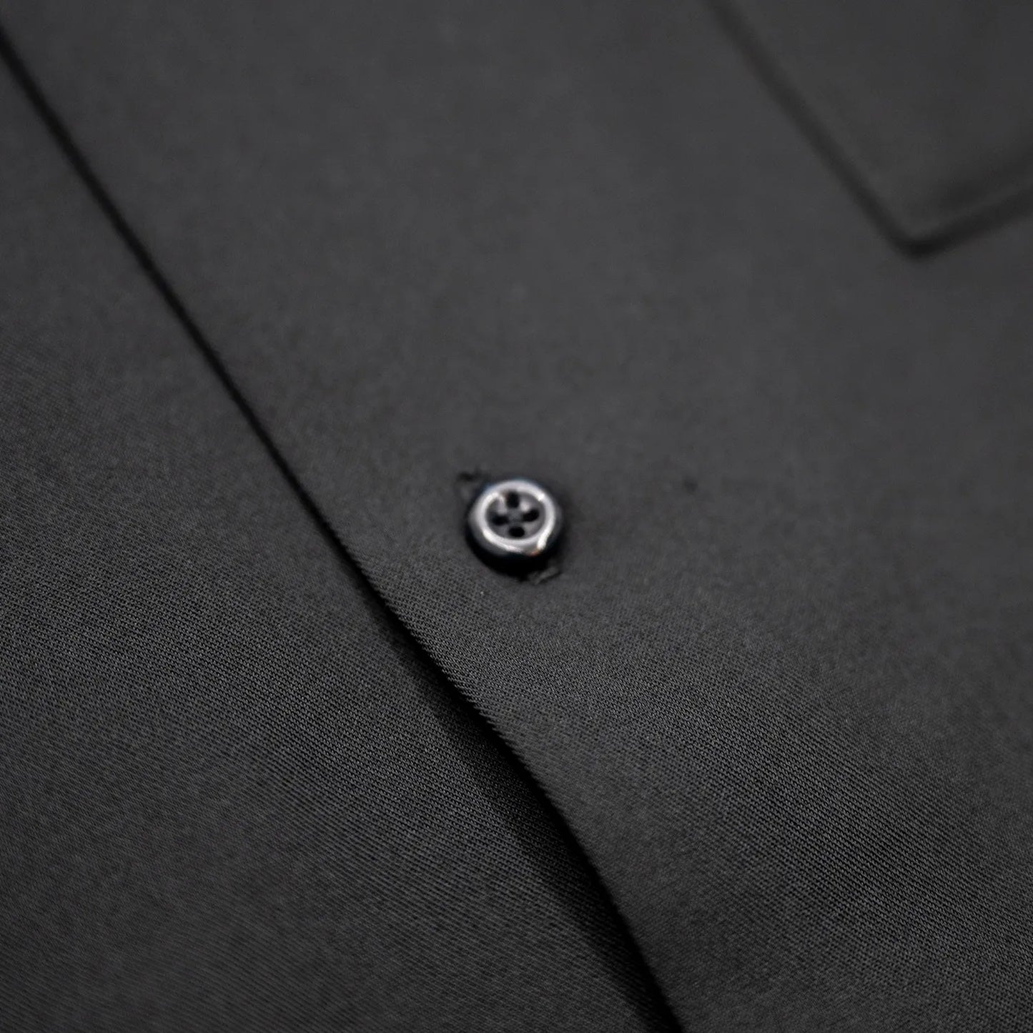 Anders™ / WIDE DRAPE L/S SHIRTS - BLACK