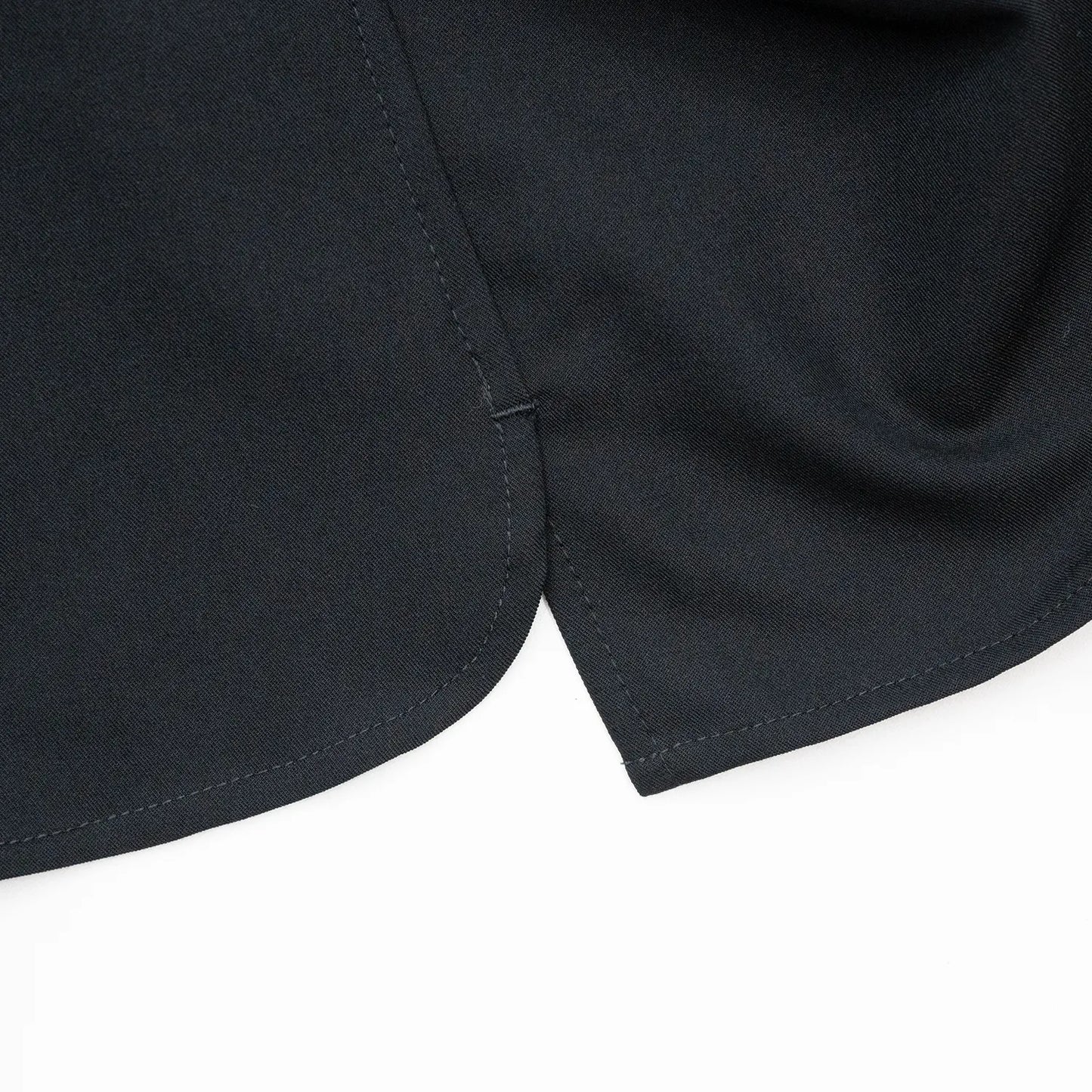 Anders™ / WIDE DRAPE L/S SHIRTS - BLACK