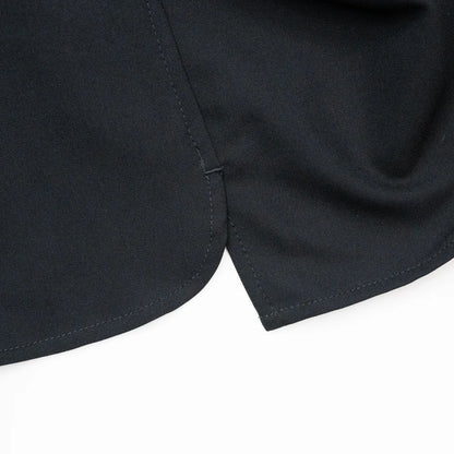Anders™ / WIDE DRAPE L/S SHIRTS - BLACK