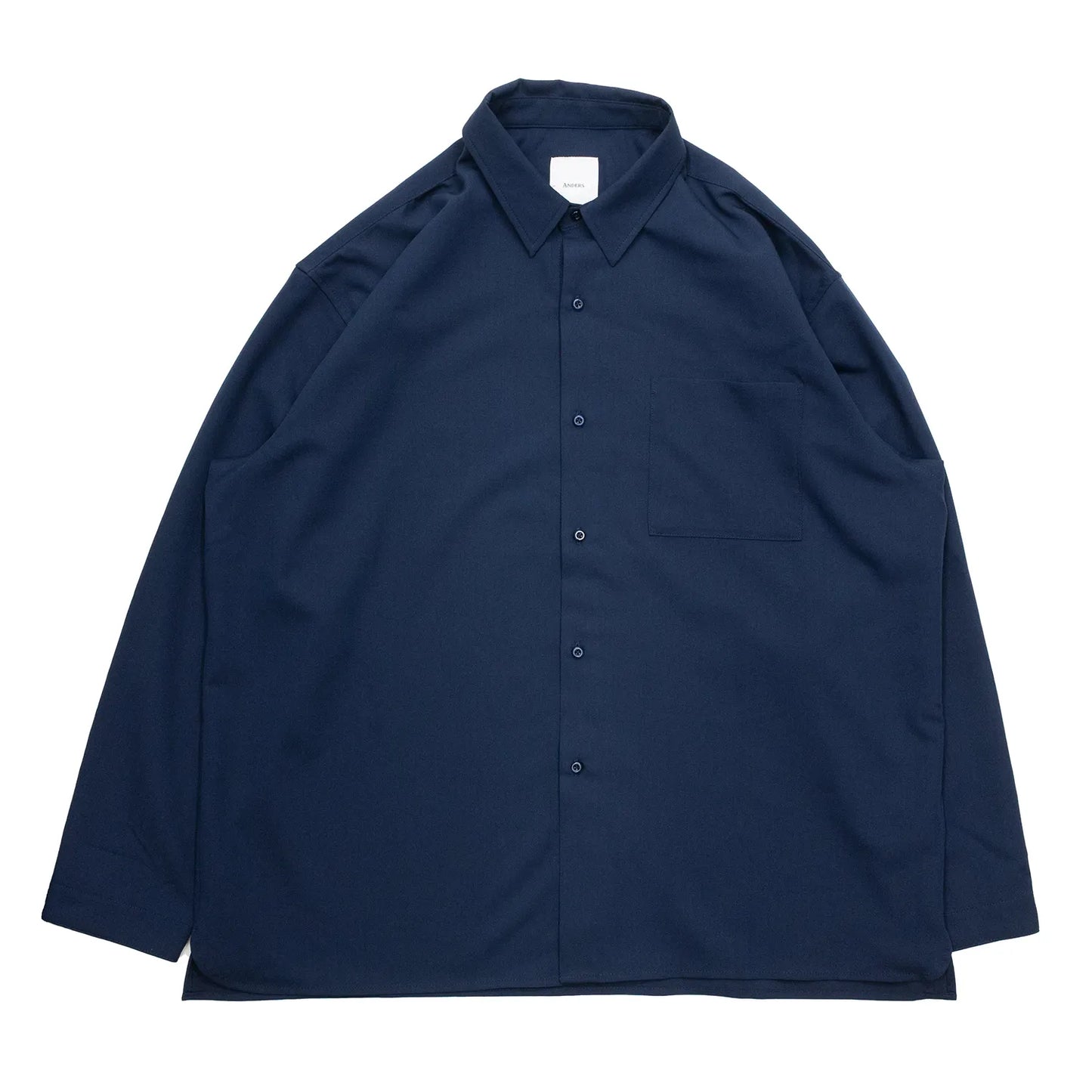 Anders™ WIDE DRAPE L/S SHIRTS - DARK NAVY