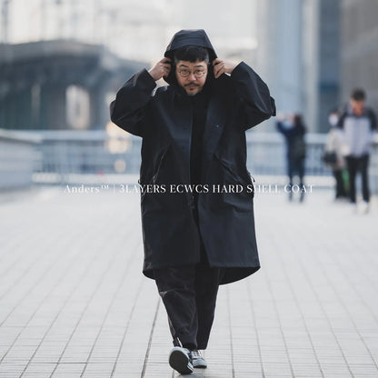 Anders™ 3LAYERS ECWCS HARD SHELL COAT - MATT BLACK