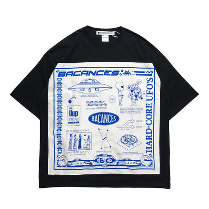 BACANCES / BC BANDANA S/S T-SHIRTS（UFO'S） - BLACK