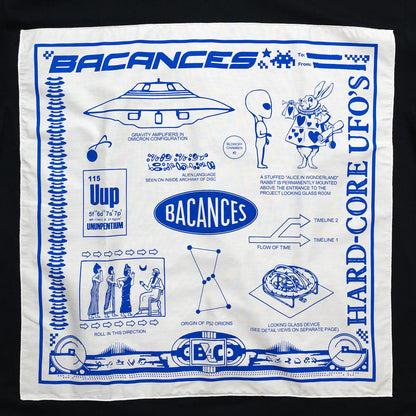 BACANCES / BC BANDANA S/S T-SHIRTS（UFO'S） - BLACK