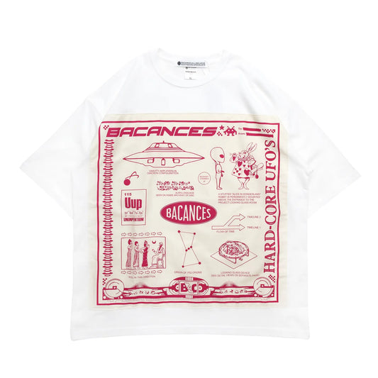 BACANCES / BC BANDANA S/S T-SHIRTS（UFO'S） - WHITE