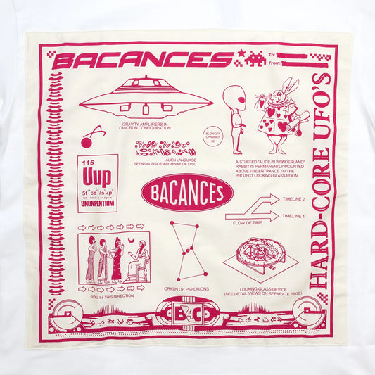 BACANCES / BC BANDANA S/S T-SHIRTS（UFO'S） - WHITE